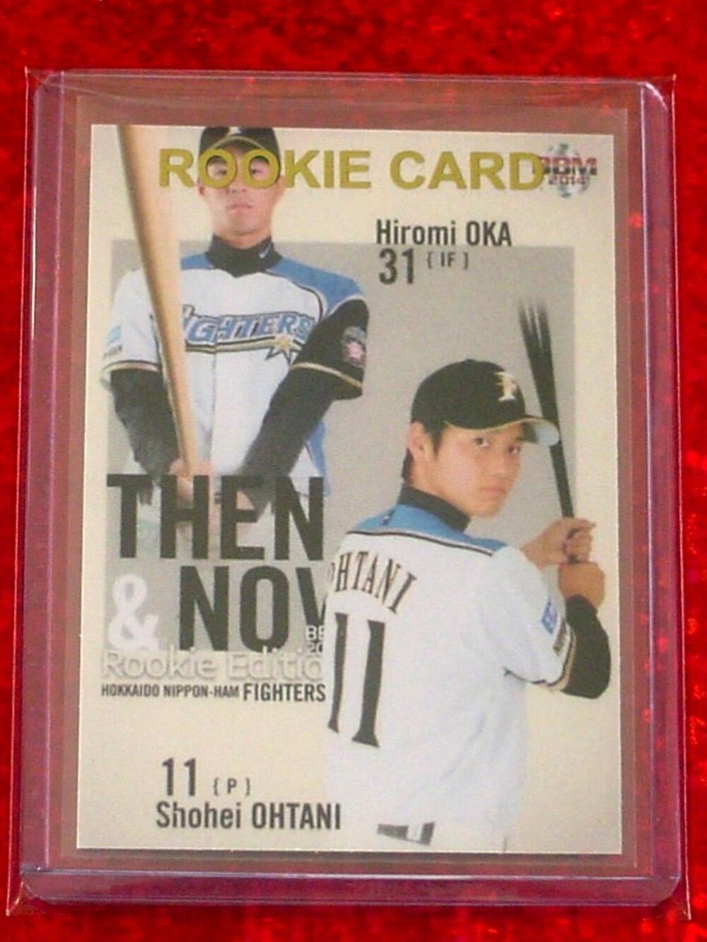 Shohei Ohtani  Then - Now Nippon Ham Fighters Novelty Card